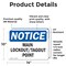Signmission Main Lockout Tagout Point, 14 in W x Rectangle, Vinyl Decal OS-2PACK-NS-D-1014-L-14090 - alternate 6